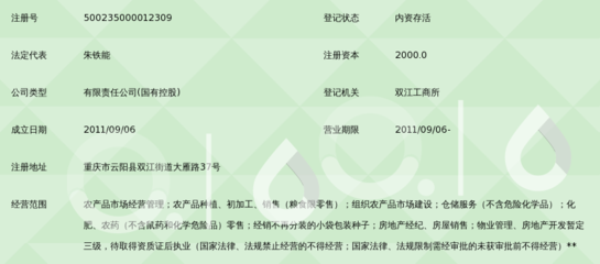 重慶市農(nóng)產(chǎn)品集團(tuán)云陽(yáng)農(nóng)產(chǎn)品市場(chǎng)